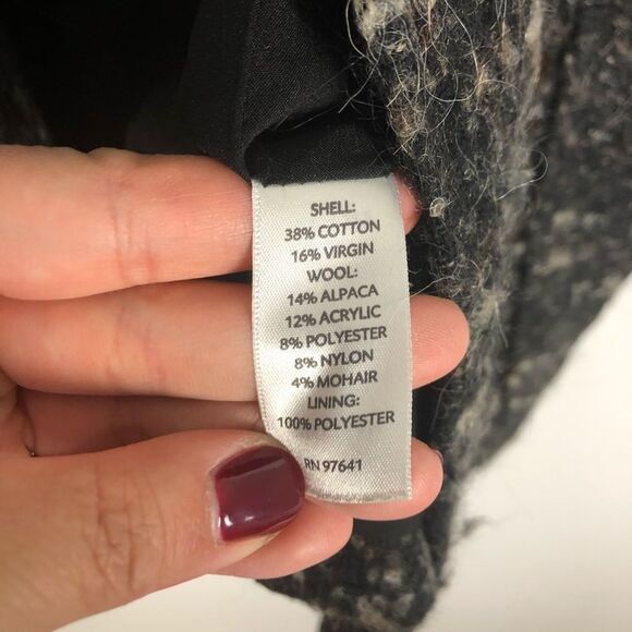 J. Jill Wool Mohair Blend Tweed Jacket Coat XS EUC - Picture 5 of 7